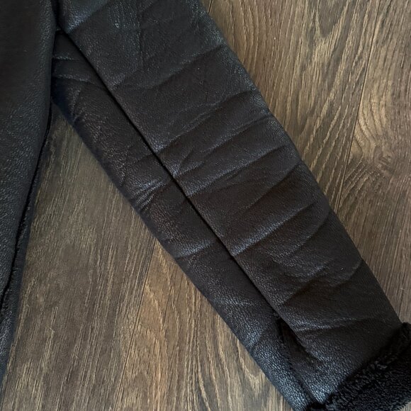 Zara S Women’s Double-faced long Moto Biker Jacket - Picture 3 of 4